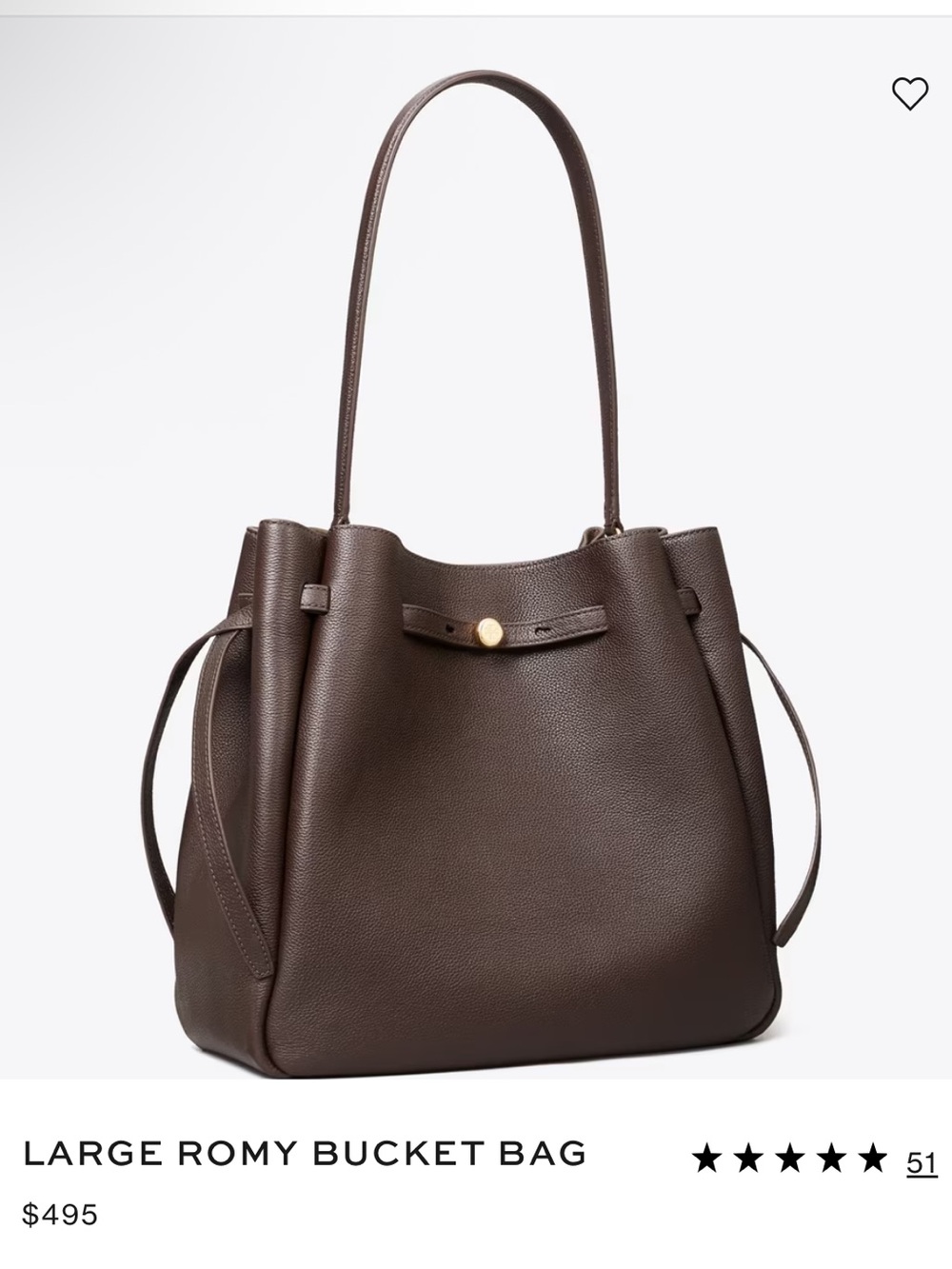 Tory Burch Large Romy Bucket Bag
